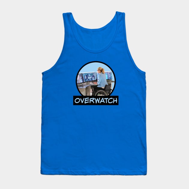 Overwatch - Felicity Smoak - Comic Book Text - Blue Tank Top by FangirlFuel